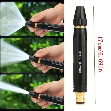 High-Pressure Adjustable Water Spray Nozzle for Garden Hose – Heavy-Duty Multi-Function Water Jet Nozzle