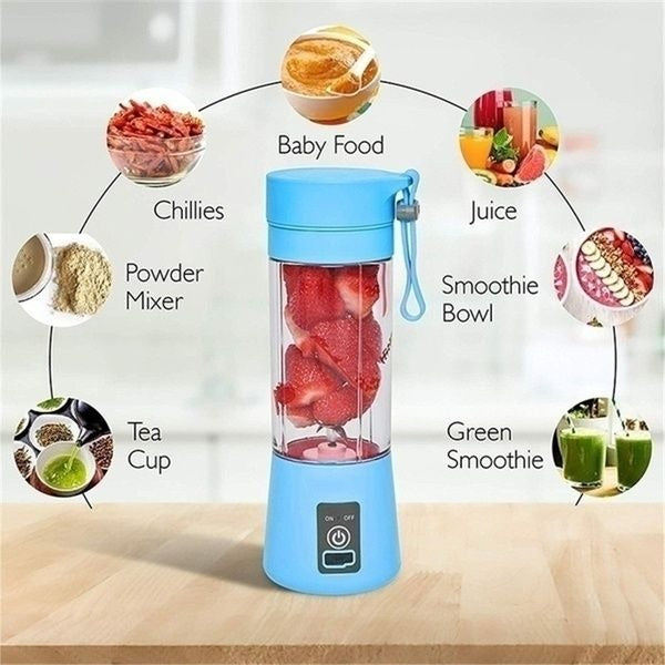Portable Electric Food Blender – USB Rechargeable Smoothie & Juice Maker