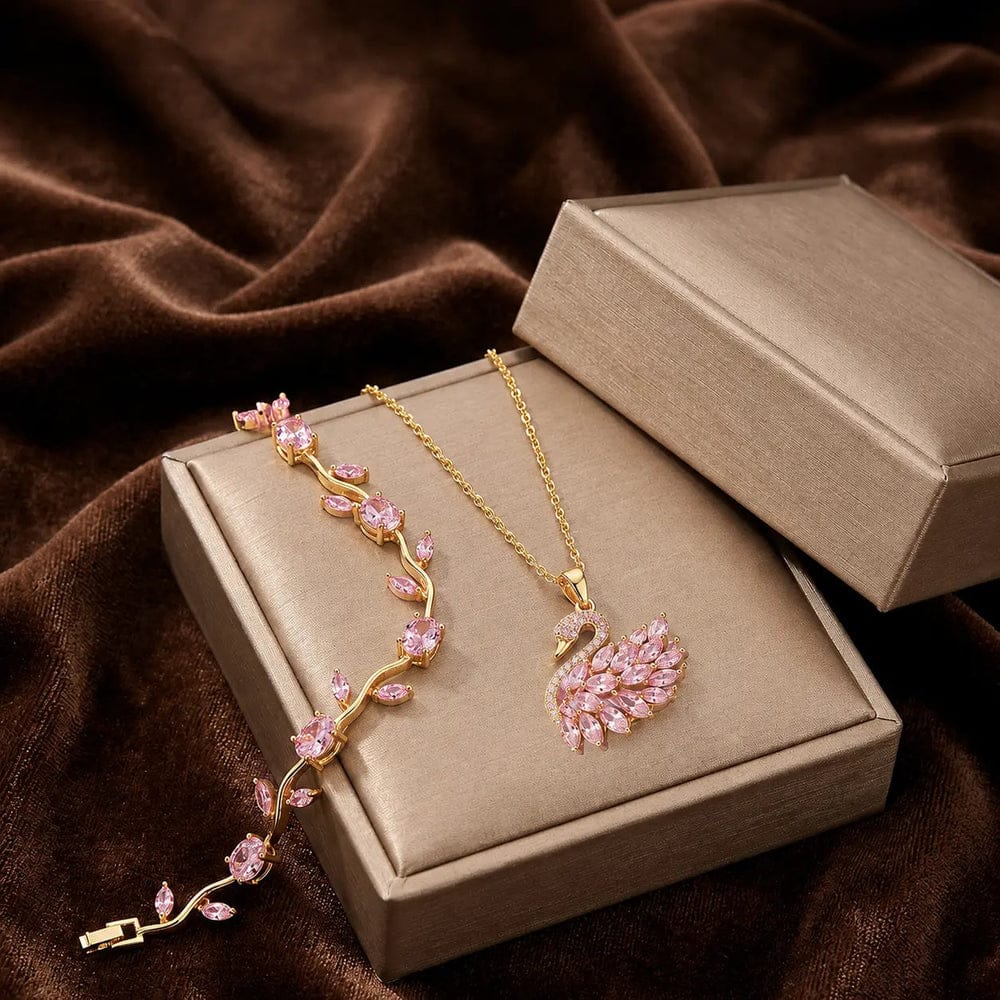 Luxury Magnetic Tulip Projection Bracelet – Adjustable Couple Friendship Bracelet with Hidden "I Love You" Projection