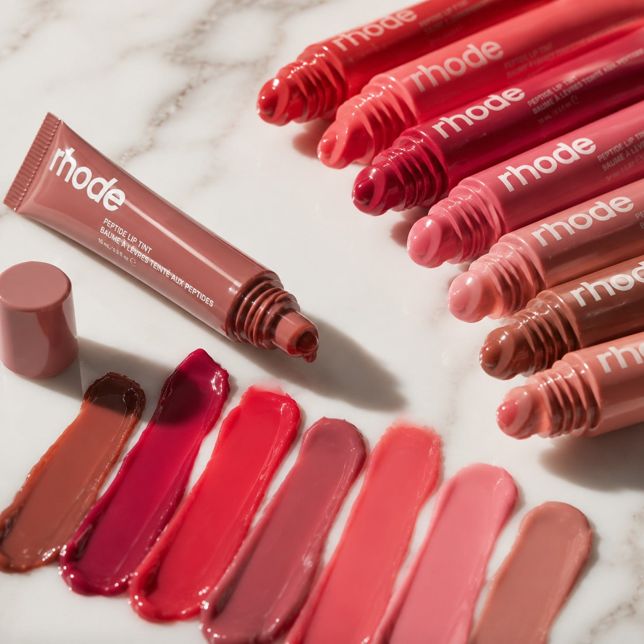 Rhode Peptide Lip Tint – Hydrating Glossy Lip Balm | Pack of 8 Shades