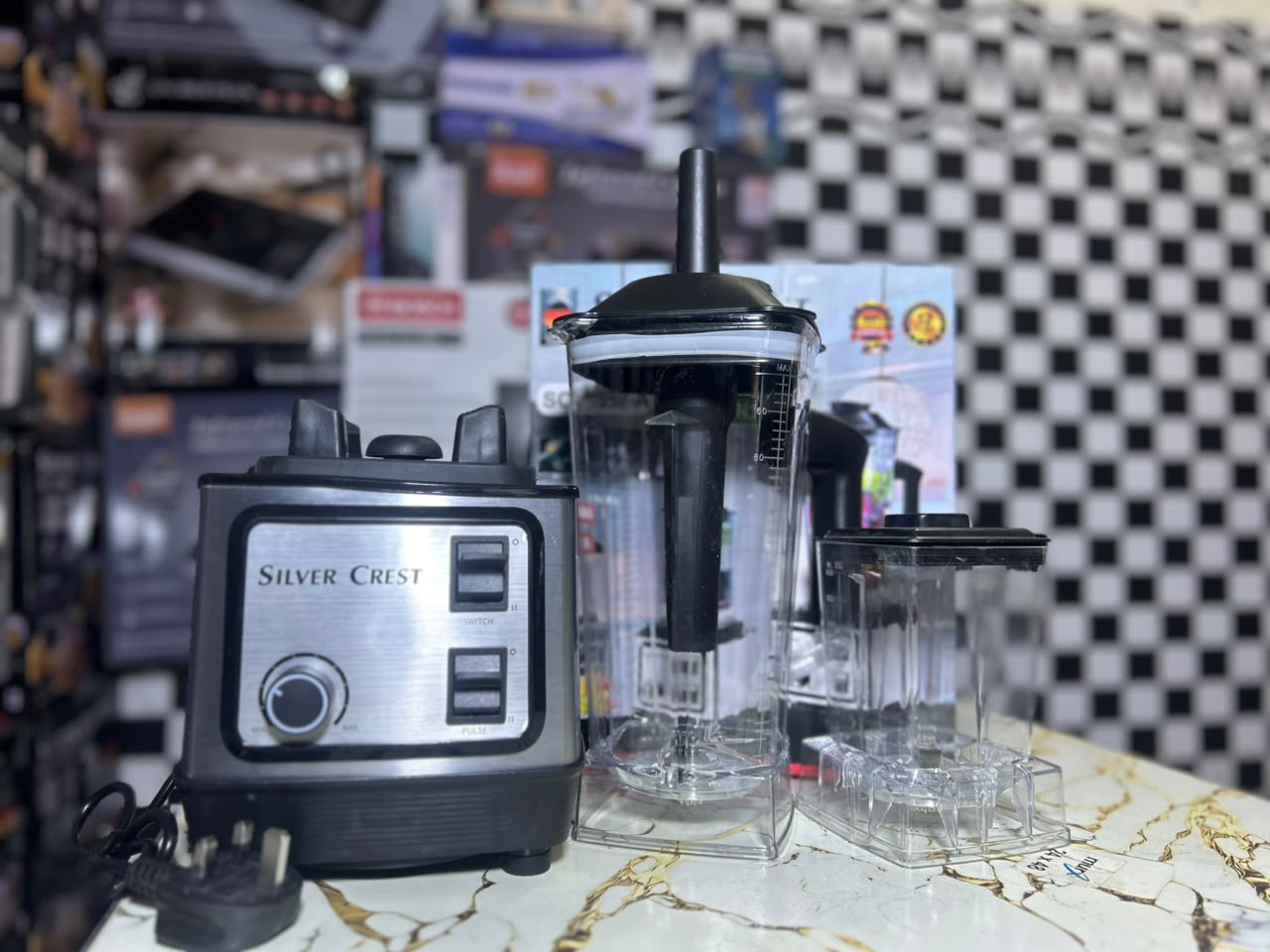 Silver Crest Multifunction Blender & Grinder – High-Power Electric Mixer, Juicer & Dry Grinding Machine