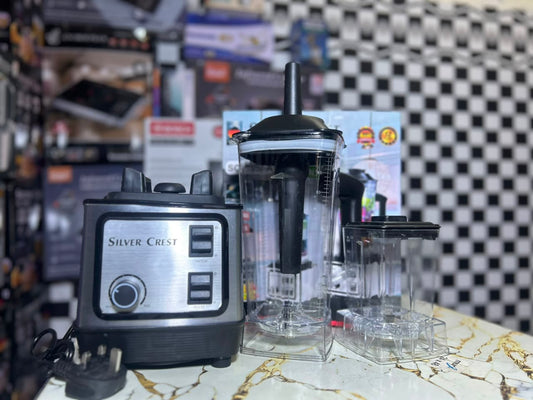 Silver Crest Multifunction Blender & Grinder – High-Power Electric Mixer, Juicer & Dry Grinding Machine