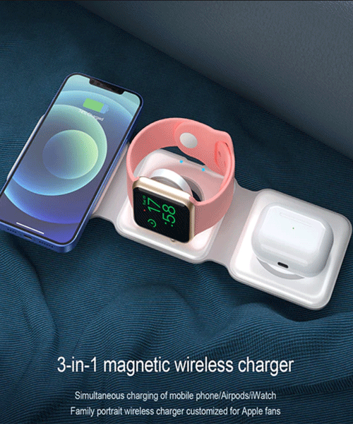 3-in-1 Wireless Charging Station for Phone & Earbuds